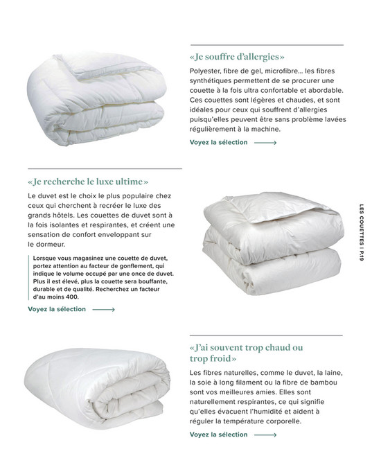 Guide D'achat De Literie Pour Un Lit Parfait | Linen Chest - Page 18-19