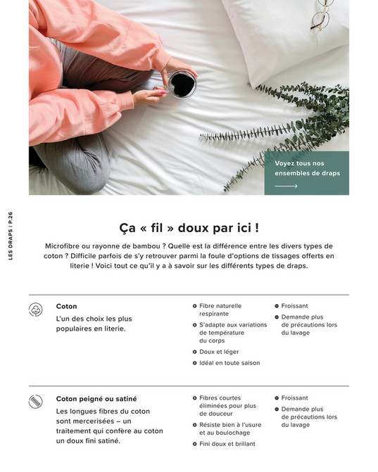 Guide D'achat De Literie Pour Un Lit Parfait | Linen Chest - Page 26-27