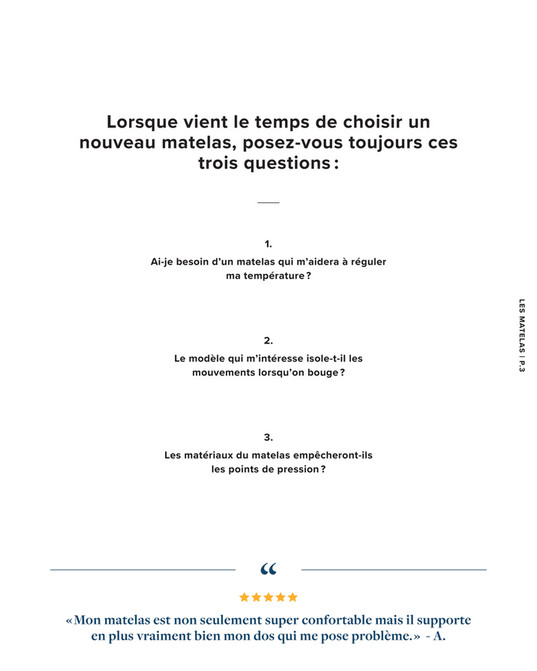 Guide D'achat Pour Trouver Le Meilleur Matelas - Page 2-3